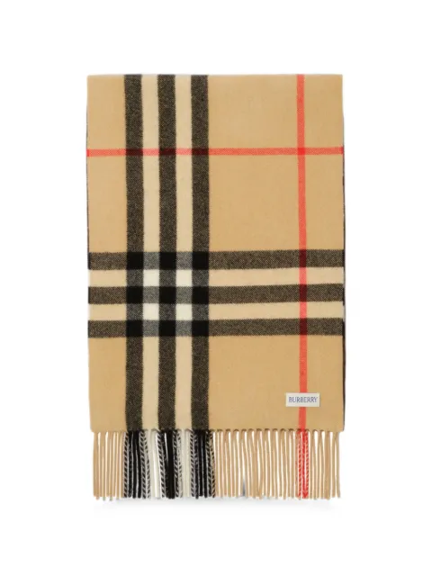 Burberry gradient check cashmere scarf Neutrals 8134872