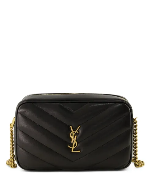 Saint Laurent Loulou camera bag in matelassé lambskin Black 869468AAEAX