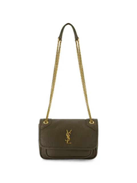 Saint Laurent Niki mini shoulder bag in grained lambskin Grey 828736AACYT