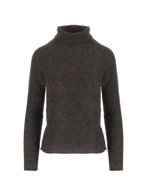 Bruno Manetti sequin-embellished roll-neck sweater Grey S2R101400