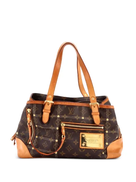 Louis Vuitton Pre-Owned Riveting Handbag Monogram Canvas tote bag Brown Q5PNVP2Q0N33U1LU