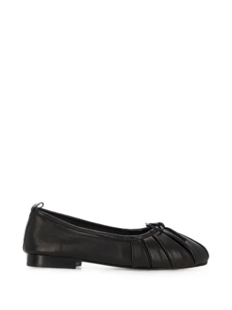 Hereu pleated bow-detail ballet flats Black ONDIWFA26BLACK