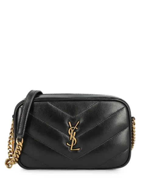 Saint Laurent Loulou mini camera bag in lambskin Black 869816AAEAX