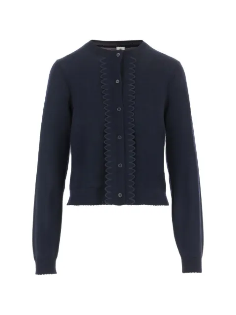 The Garment Bergen scalloped-trim cardigan Blue 22472106