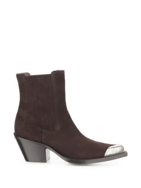 Paris Texas Dallas cap-toe ankle boots Brown PX2063XV003