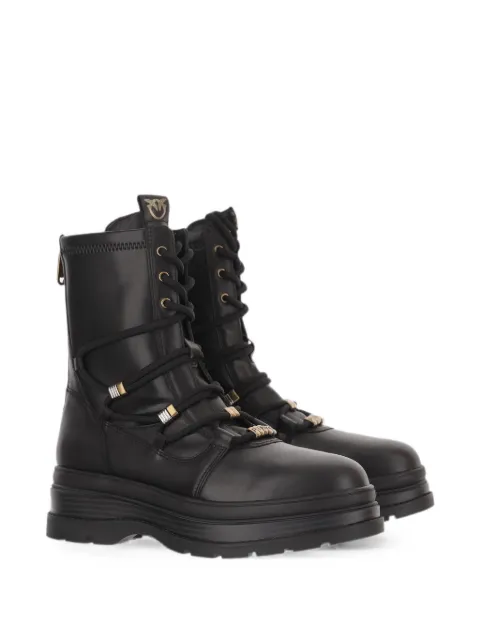 PINKO lace-up platform ankle boots Black SD0609P061