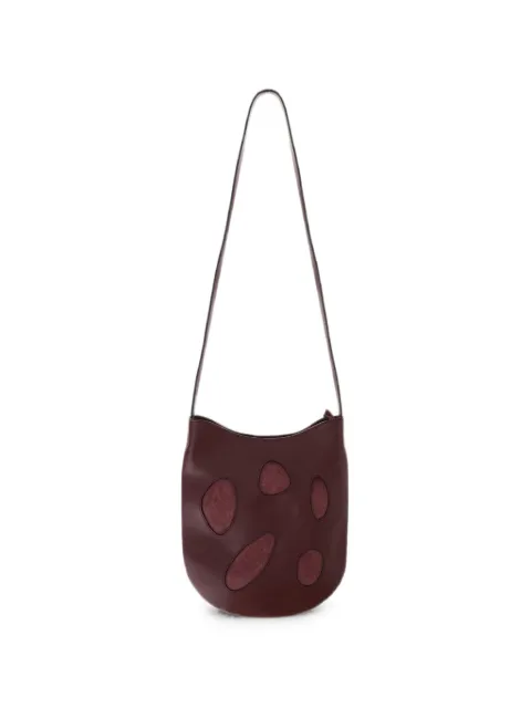 Niccolò Pasqualetti suede-accent leather shoulder bag Red B004LEACBURGUNDY