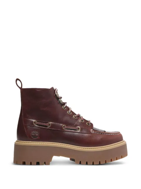 Timberland Kiltie stone street platform ankle boots Red TB0A27YZEIW