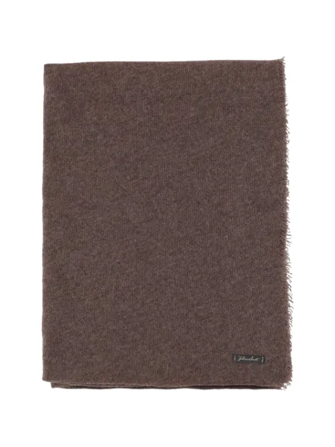 Faliero Sarti frayed-edge scarf Brown 029869092