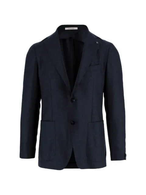 Tagliatore single-breasted patch-pocket blazer Blue 1SHO22K010021B1219