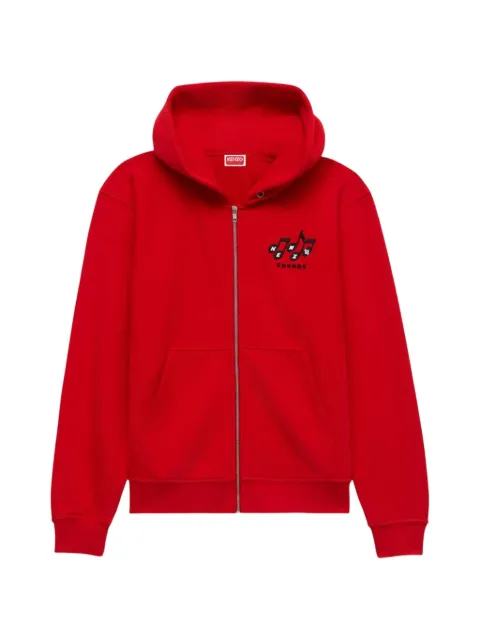 Kenzo Kenzo Sounds zip-up hoodie Red FG65HO2704MJ