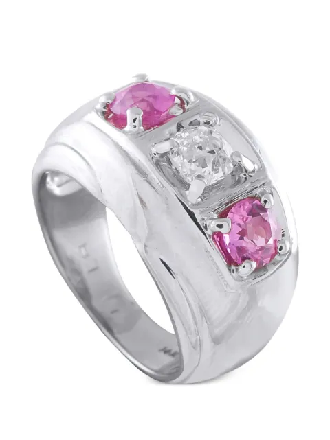 LB Exclusive sapphire and diamond ring Silver MF14070226