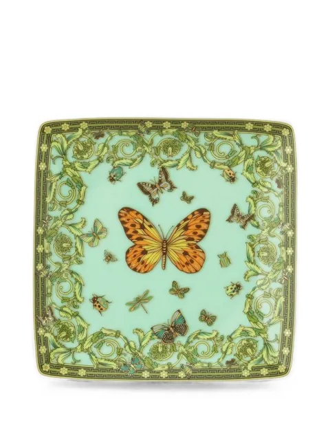 Versace Le Jardin Square plate 12 cm Blue 181194040972215253