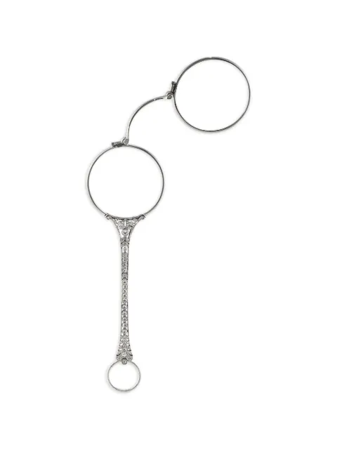 LB Exclusive diamond lorgnette Silver MF14070626