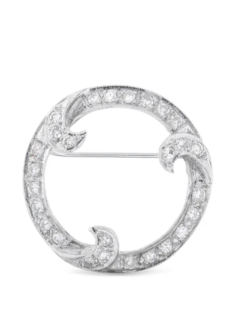LB Exclusive open-circle diamond brooch Silver MF12070726