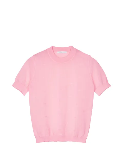 Cecilie Bahnsen Fillo bow-detail short-sleeve T-shirt Pink 26KNI50005