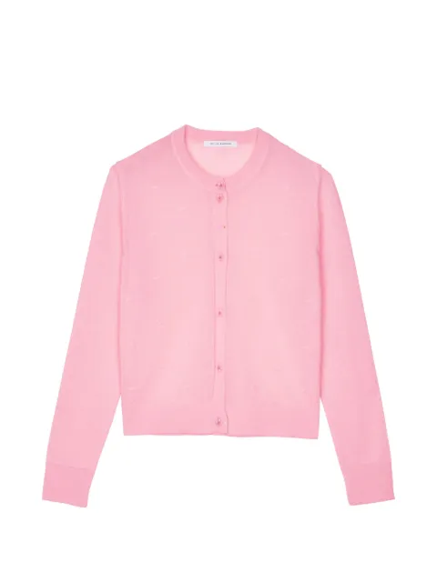 Cecilie Bahnsen Floh bow-detail long-sleeve cardigan Pink 26KNI52006