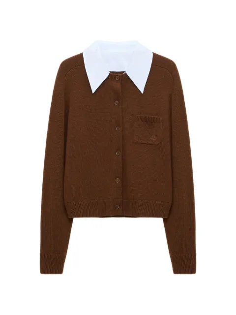 Dorothee Schumacher Elegant Statements layered cardigan Brown 310401