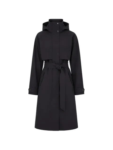 The Upside James hooded trench coat Black USW026048BLACK