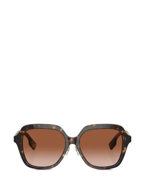 Burberry logo-plaque square-frame sunglasses Brown BE4389F
