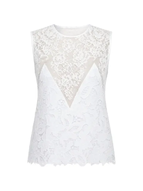 Nº21 lace-panelled sleeveless top White G0615380