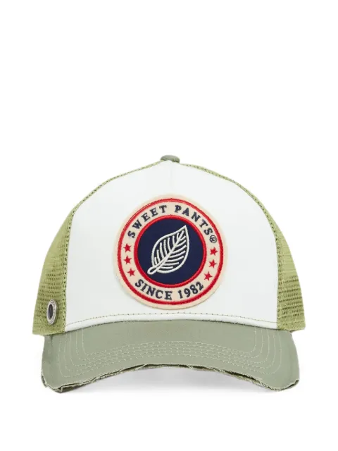 SWEET PANTS logo-patch mesh-panel cap White HOMERUNRUNKAKI
