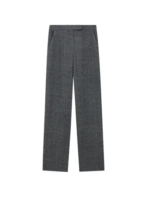 Emporio Armani marl-effect wide-leg trousers Grey EW003375TE21435099