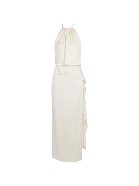 Baobab Lorena maxi ruffled satin skirt Neutrals 6801336
