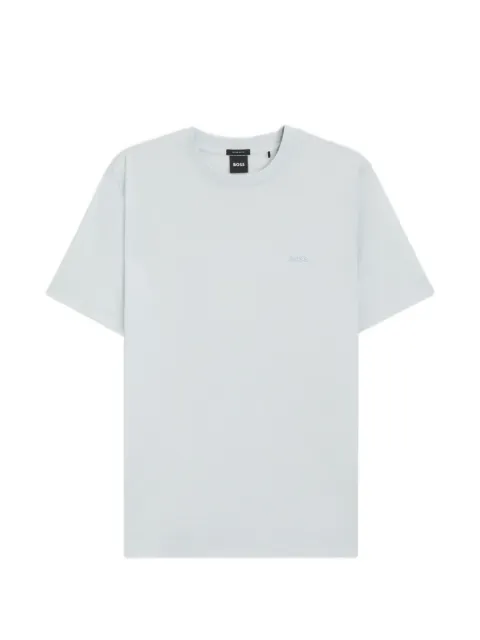 BOSS cotton-jersey T-shirt with logo detail Blue 50565995