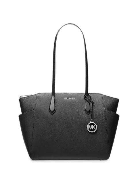 Michael Kors Marilyn medium Saffiano leather tote bag Black 35F5S6AT2L