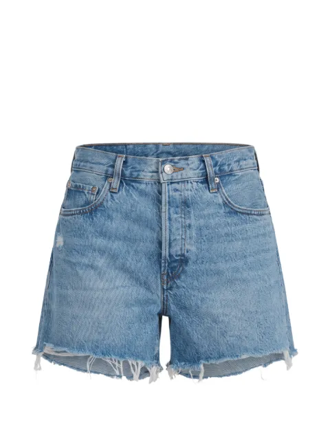 FRAME raw-cut mini denim shorts Blue 4000RF210