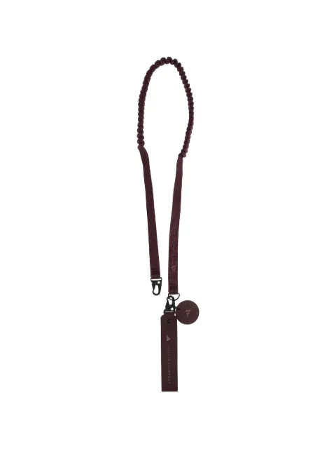 adidas by Stella McCartney logo-print bungee-cord lanyard Purple KW20520