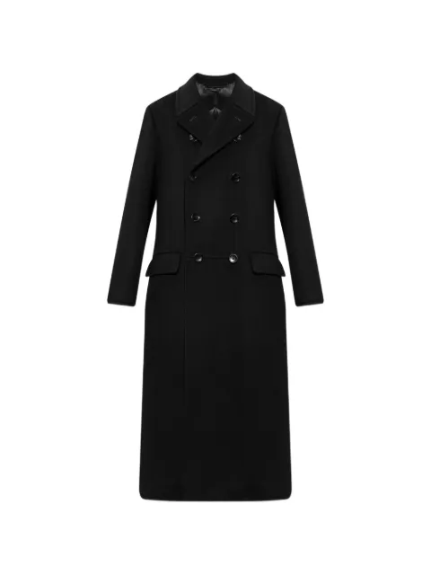 TOM FORD wool cashmere melton officer coat Black OCL022FMW076