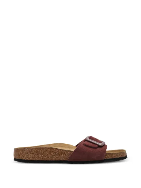 Birkenstock Madrid Cushion suede slides Red 10330130