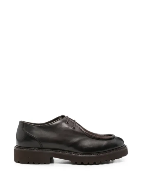 Doucal's round-toe leather Derby shoes Brown DU2737PHILPF479TM23