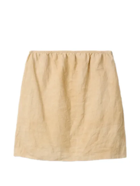 Miu Miu linen skirt Neutrals MG2768SOOO6733