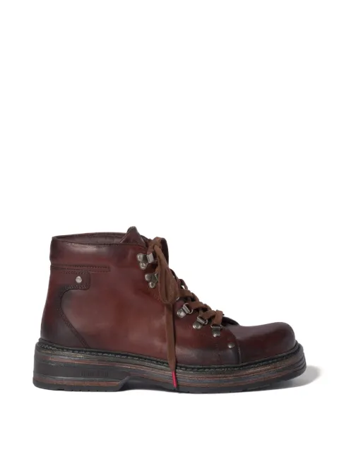 Miu Miu leather booties Brown 5T800EFA0405OD