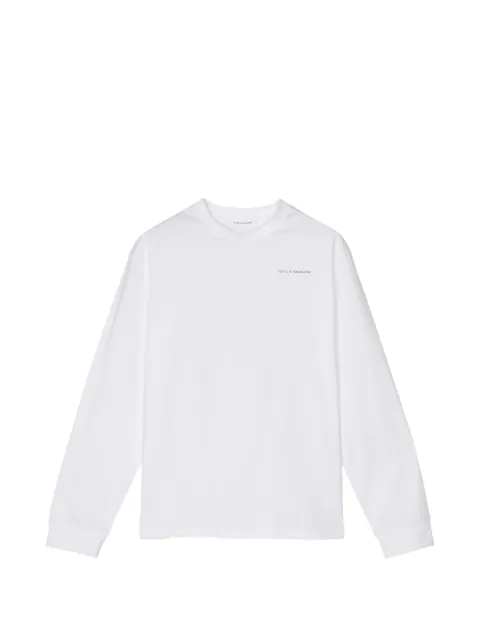Cecilie Bahnsen bow-print long-sleeve T-shirt White 26RTW19006WHITEPINK