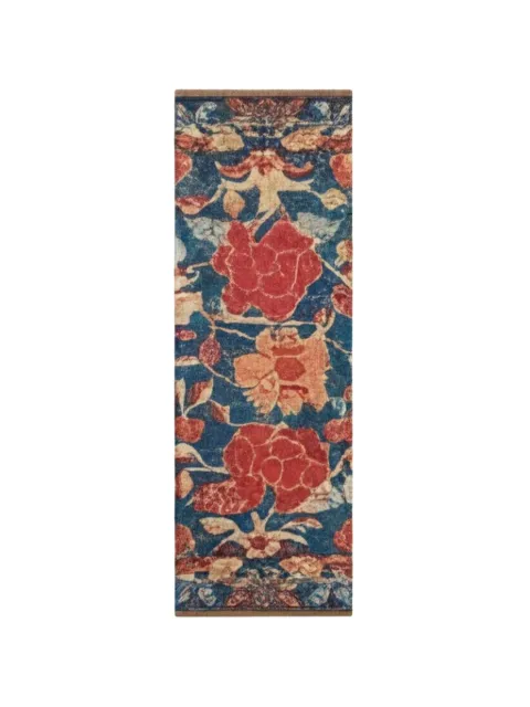 Pierre-Louis Mascia floral-print silk-blend scarf Blue ALOEWON065X190D518913101