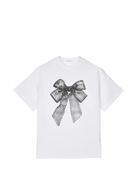 Cecilie Bahnsen Dorothy bow-print T-shirt White 26RTW19005