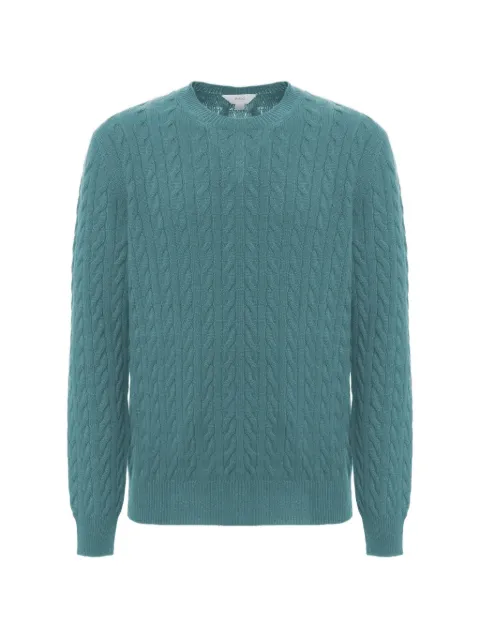 Malo cable-knit cashmere sweater Green UXA400F1B02E3408
