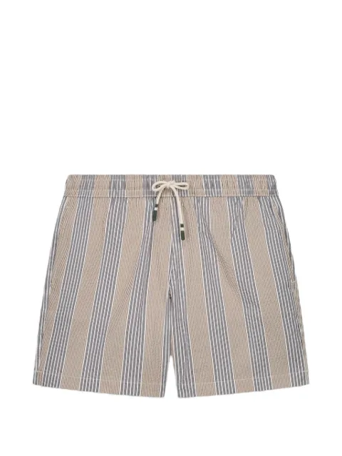 HARTFORD striped drawstring swim shorts Neutrals BF30205