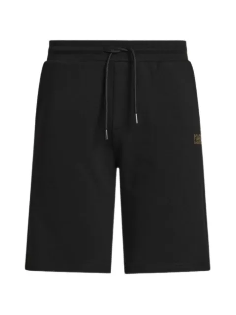 Karl Lagerfeld drawstring logo-patch shorts Black 705783563917