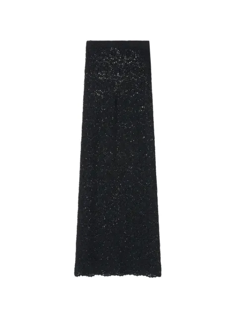 Nili Lotan Nika knitted maxi skirt Black 81381Y343