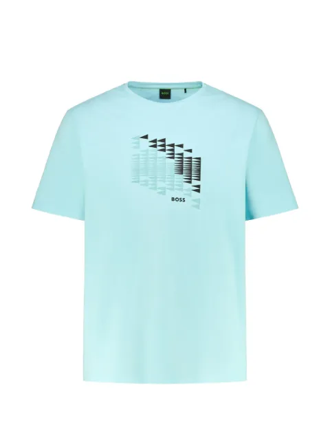BOSS graphic-print T-shirt Blue 50566853