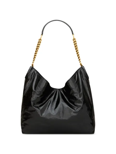 Saint Laurent Hortense small in shiny leather Black 871222AAGOL