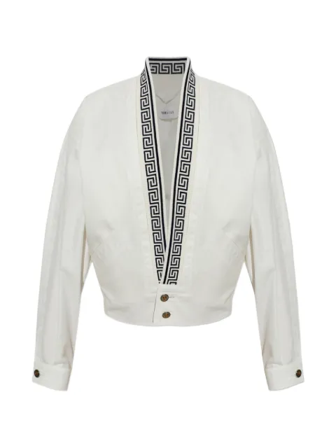 Versace greek pattern relaxed-fit jacket White 10260981A18239