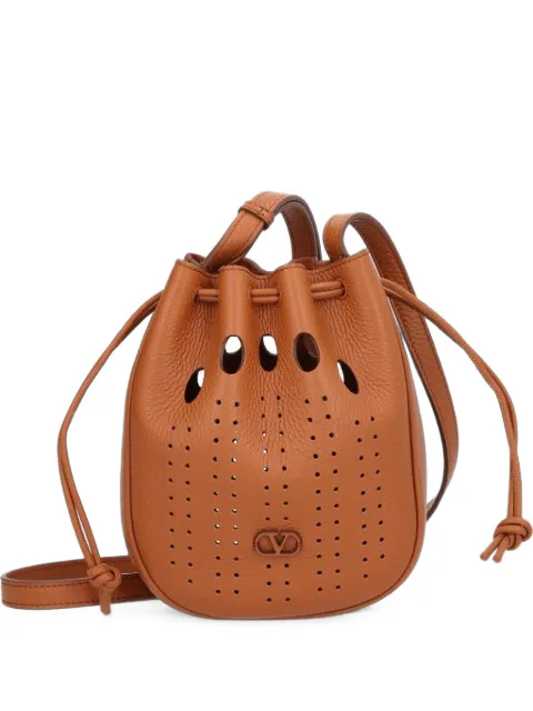 Valentino Garavani perforated shoulder bag Brown 9Y2P0BA3EGL