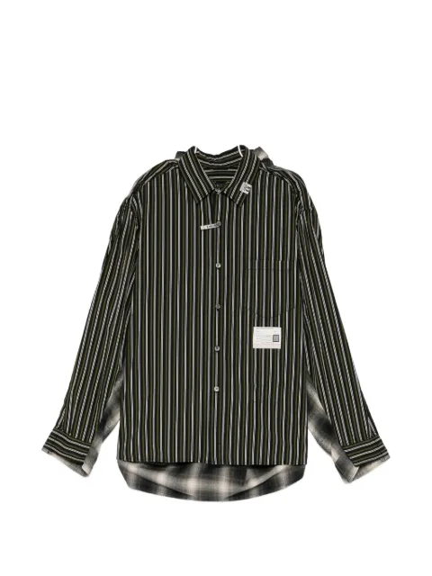 Maison MIHARA YASUHIRO front back docking shirt Black A17SH083BK