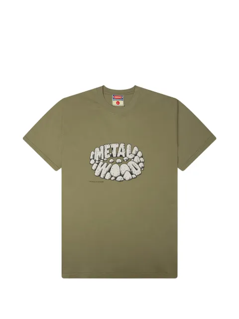 Metalwood Studio Stonehenge cotton T-shirt Green 26SS0305FGRN